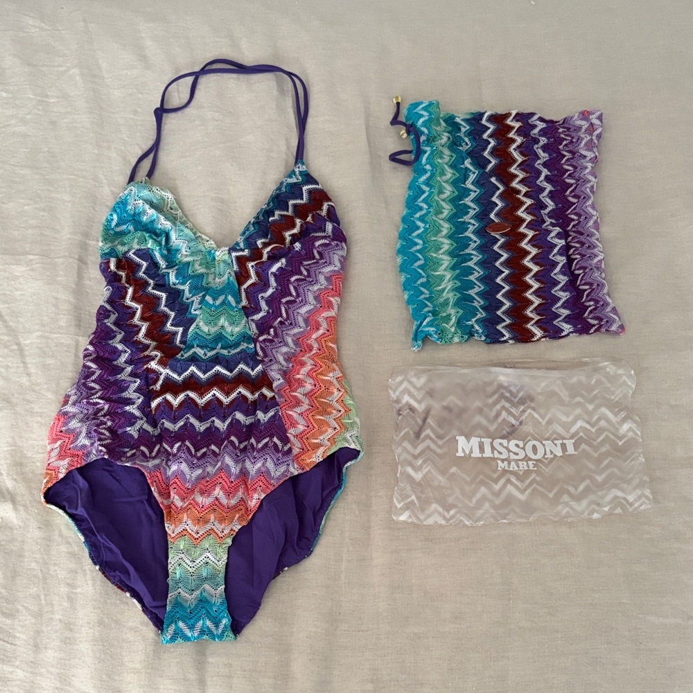 Missoni Classic Chevron One-Piece Swimsuit - Never Used